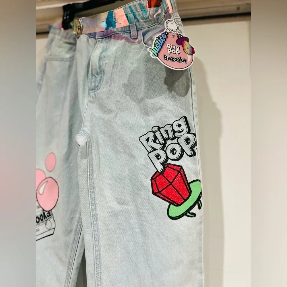 Justice girls ring pop callab jeans new 12